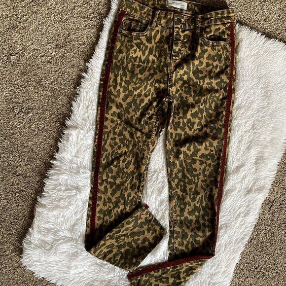 Zara Denim - Zara Woman Jeans Animal Print Hi Rise Size 4
